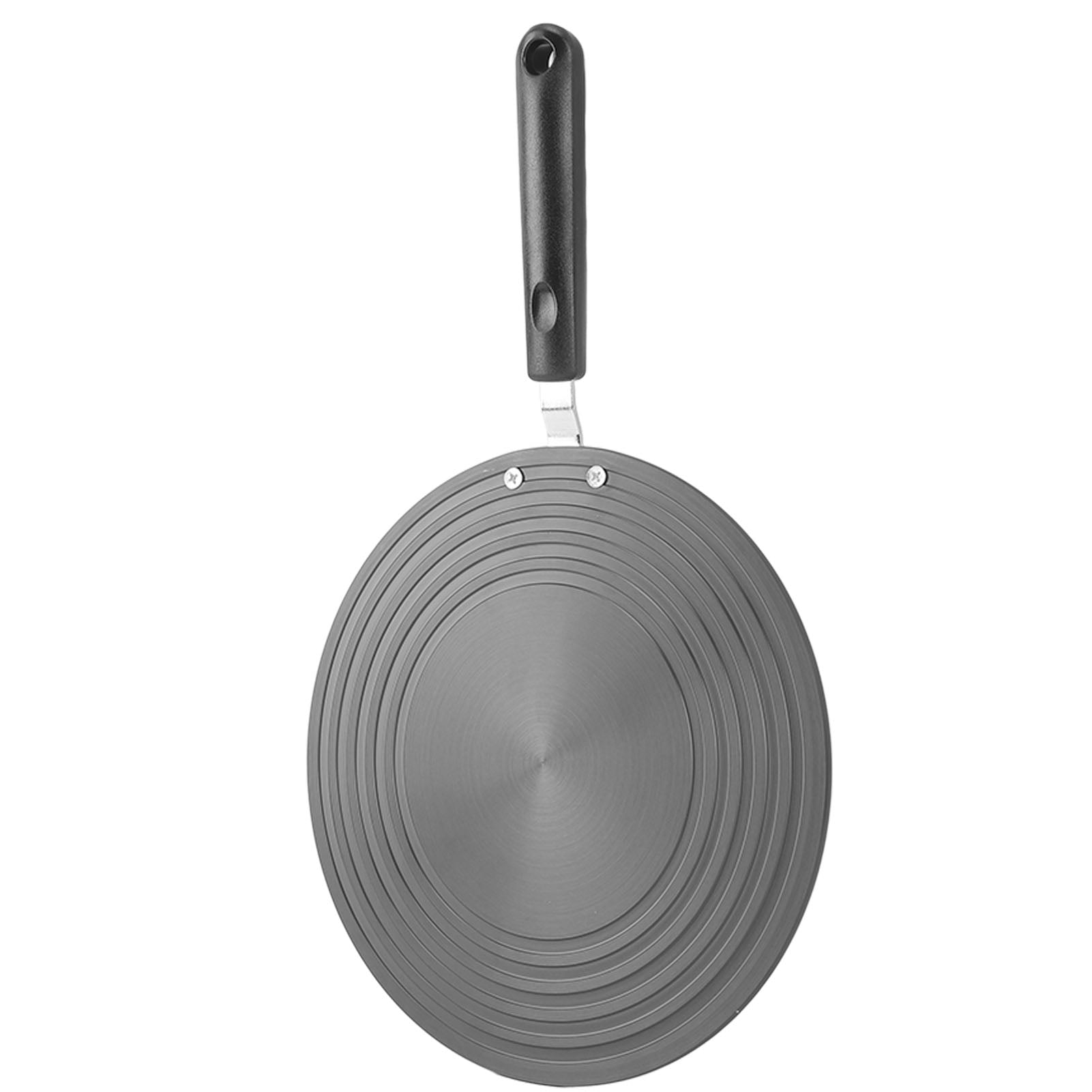 Yajisi Stovetop Heat Diffuser Plate 11 inches / 28 cm Large Simmer Plate 4mm Thickened Aluminium Alloy Fast Thawing Tray for Gas Stove Kitchen Accessories with Heat Resistant Handle