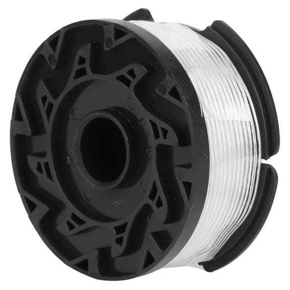 Yajisi String Trimmer Spool Line Replacement for BLACK+DECKER AF100, 29.5ft 0.065 inch Autofeed Garden Mower Parts, 6 Spools 1 Cover 1 Spring (9m / 29.5ft)