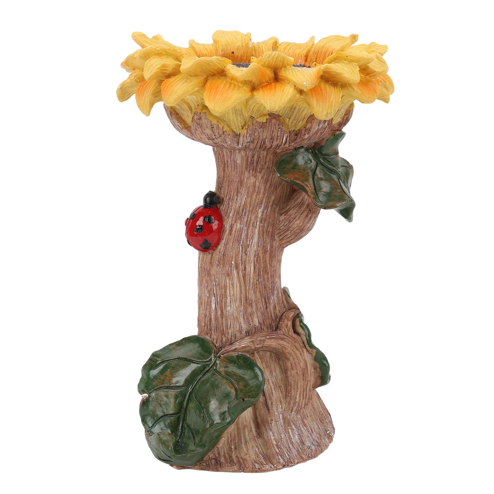 Yajisi Sunflower Resin Birdbath – Weather‑Resistant, Lifelike Design, Ample Capacity, Garden & Indoor Decor