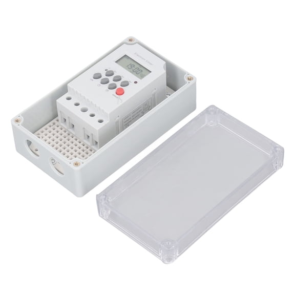 Yajisi Swimming Pool Pump Timer Waterproof Digital Timer Box Programmable Time Control Switch for Heater Spa Motor AC 110V