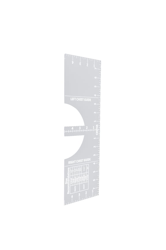 T Shirt Print Ruler PVC Alignment Tool Round Neck Centering Measure Guide Ruler for Sewing Crafts Supplies, 15.9 inches / 40.5 cm