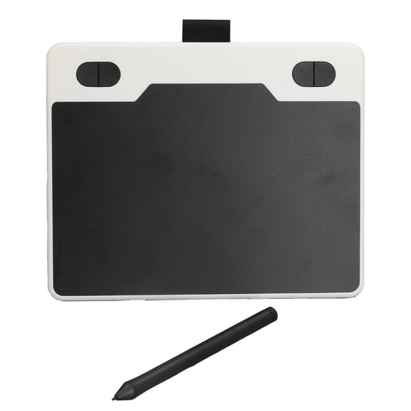 Yajisi T503 Graphics Drawing Tablet 6.1 x 3.94 inches / 155 x 100 mm 8192 Pressure Levels Battery-Free Stylus 4 Customizable Keys for Digital Art White