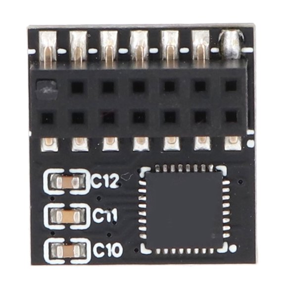 Yajisi TPM2.0 Encryption Security Module PCB SPI Component for ASUS 14Pin Intel Z590 H570 Q570 B560 H510 Z490 Motherboards, Remote Card Part, 0.63 inches / 16 mm, Black[cite: 1]