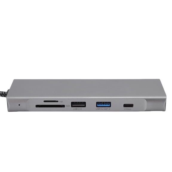 Yajisi TYPE C Hub 8-in-1 Aluminum Alloy Multifunctional USB C Docking Station with 4K HDMI Output Fit for Studio Display Laptop