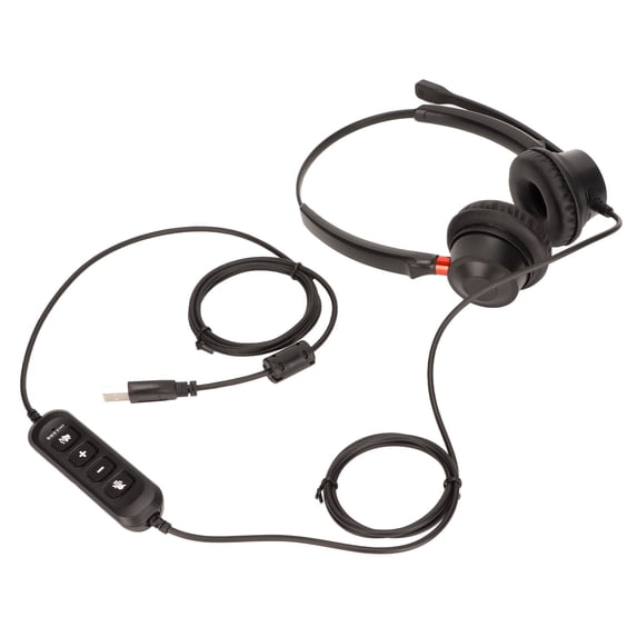 Yajisi Telephone Headset Volume Adjustment Microphone Mute USB Binaural Customer Service Headset