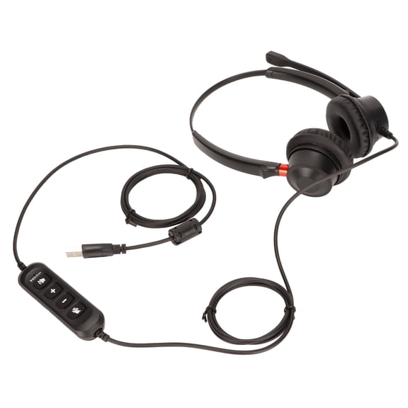 Yajisi Telephone Headset Volume Adjustment Microphone Mute USB Binaural Customer Service Headset