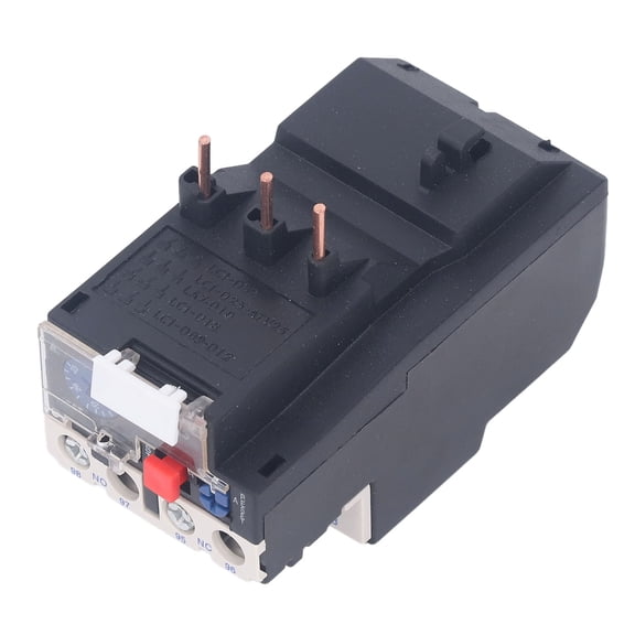 Yajisi Thermal Overload Relay 1 NO 1 NC Phase Failure Protection Electric Heat Relay Protector 750V 23-32A Adjustable Plug-In Industrial Control Equipment (3.94 inches / 10 cm)