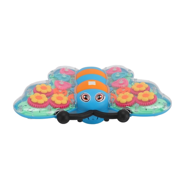 Yajisi Transparent Gear Toy Car, Colorful Moving Gear System, Light and Sound Electric Toy Vehicle, Bump and Go Action (8.66 inches / 22 cm)