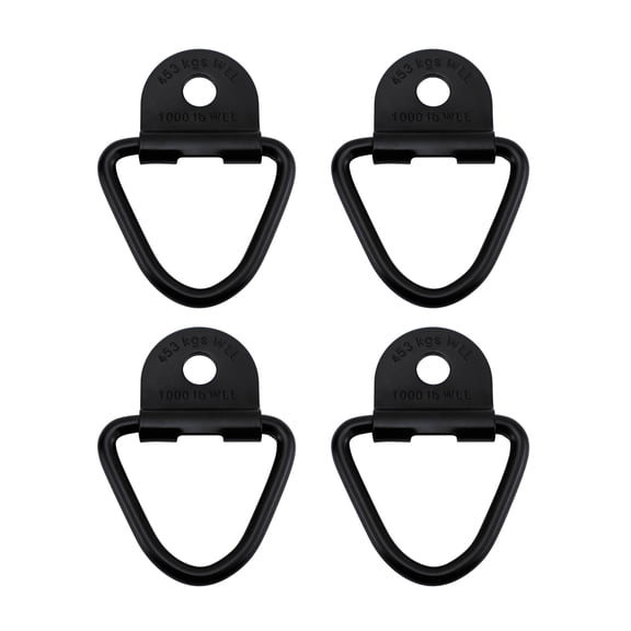 Yajisi Truck Tie Down Anchor Points Cargo Anchors Alloy Steel D-Ring for Pickup Trailers Super Strong Load-bearing, 4 Pack (2.4 x 2.05 in / 6.1 x 5.2 cm)