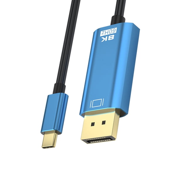 Yajisi Type C to DisplayPort 1.4 Cable 8K/60Hz HDR 1.8M (5.91ft) Type C to DisplayPort 8K Adapter Cable for Laptop Phone to Monitor Sturdy Aluminum Stated Stable Video Adapter Cord Cable