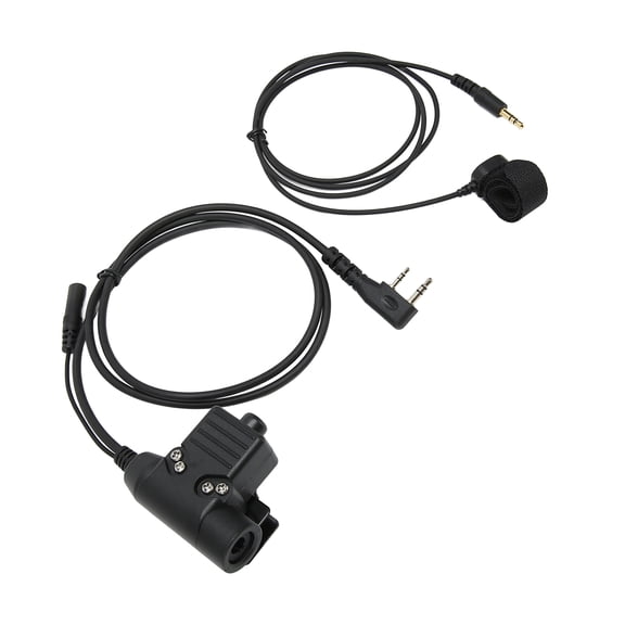 Yajisi U94 PTT Adapter Push to Talk Button Walkie Talkie Military Headset Connector Replacement for BAOFENG UV-5R 888S TK3107 COMTAC MSA EARMOR TCA RAC Headsets 5.9 inches 2.2 lbs