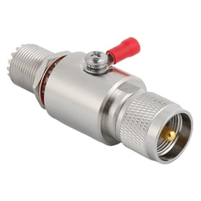 Yajisi UHF Coaxial Lightning Surge Protector Arrestor for CB HAM Radio Gear 2 Way Base Stations, 50W 50 Ohm Heavy Duty Metal Surge Suppressor (9.0 x 4.0 x 4.0 inches / 22.8 x 10.1 x 10.1 cm)