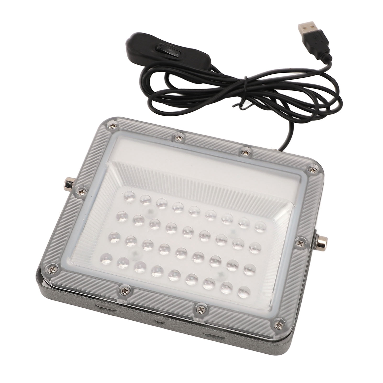 Yajisi UV LED Black Light Water Resistant USB Powered Powerful Flood Light for Glow Party Holiday Decoration Stage Lighting (7.87 inches / 20.0 cm)