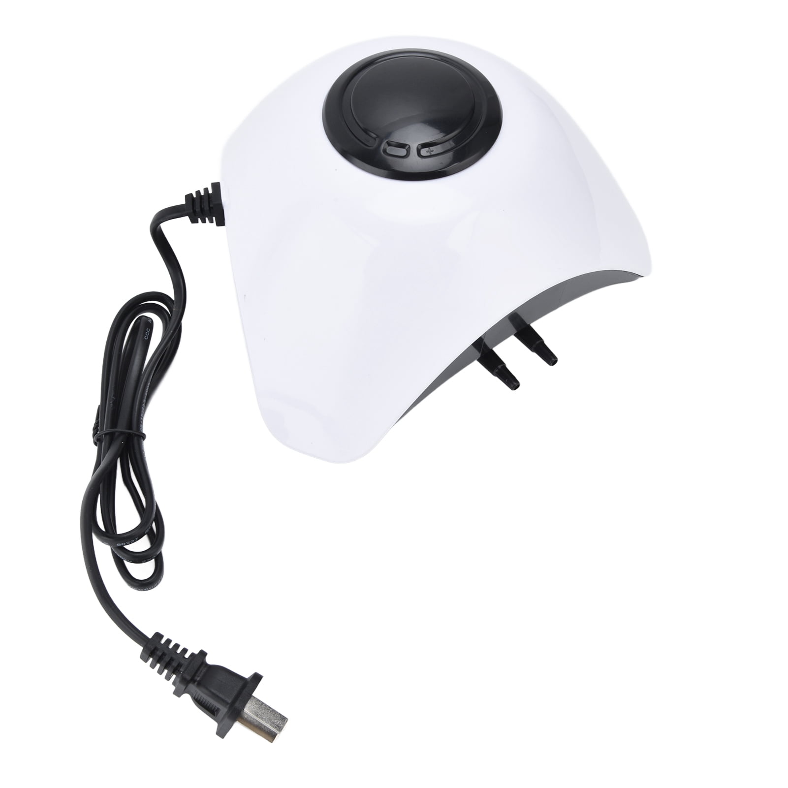 Yajisi Ultra-Quiet Aquarium Air Pump 10W Dual Outlet Oxygen Pump for Fish Tanks up to 1.5m / 4.9ft Depth, Household Portable Aerator with Air Stones and Tubing (7.5 x 4.5 inches / 19 x 11.5 cm)
