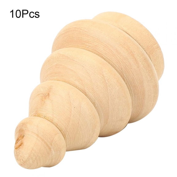 Yajisi Unfinished Wooden Tree Shapes for Children DIY Art Craft Painting, 10 Pcs Wood Craft Decor. Ideal for DIY Projects and Home Ornaments. 5.7x2.8 cm / 2.2x1.1 inches[cite: 1].