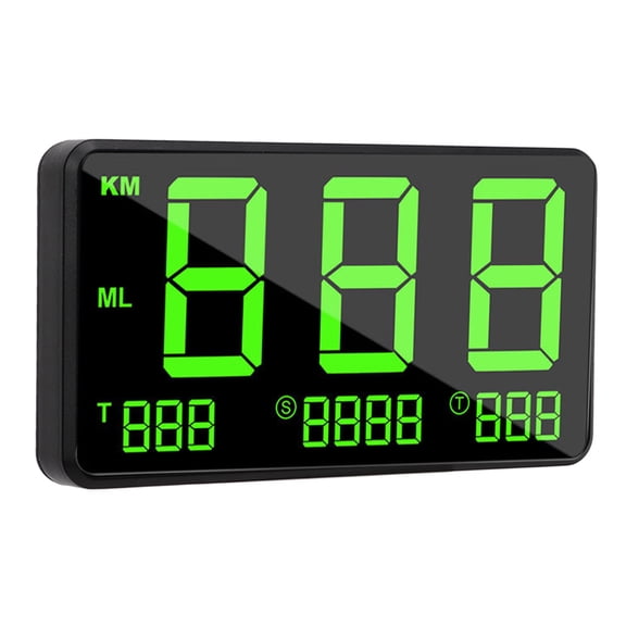 Yajisi Universal Digital Car HUD Display GPS Speedometer Green Light Over Speed Warning Fatigue Driving Alert System 60.5mm / 2.38 inches Compact Vehicle Dashboard Accessory[cite: 1]