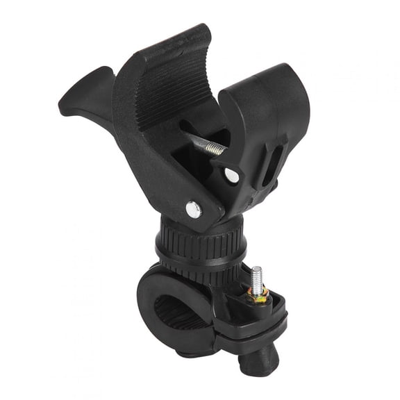 Yajisi Universal Rotation Bike Bicycle Handlebar Mount LED Flashlight Clamp Clip Holder Bracket, Heavy Duty Bicycle Accessories Dual Pack - 10 inches / 25.4 cm