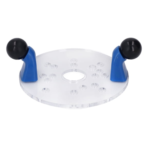 Yajisi Universal Router Base Plate for Table Trim Portable Clear PVC with Predrilled Holes Shank Round 7.08 inches / 18 cm Woodworking DIY Tool Upgrade