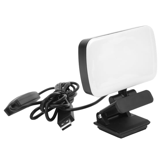Yajisi Video Conference Lighting 360 Degree Rotatable Head 3 Levels Adjustable 120 LED Lamp Beads Rechargeable Laptop Webcam Lighting, White, 5.12 inches / 13 cm [cite: 1, 7, 8, 11]