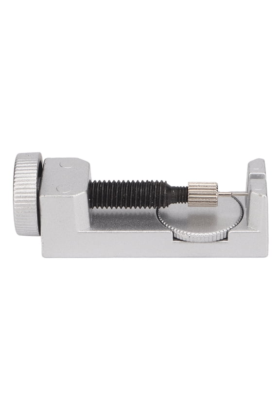 Watch Link Remover Kit, Adjustable Steel Band Adjuster, Professional Metal Strap Repair Tool with 3 Spare Pins, Silver