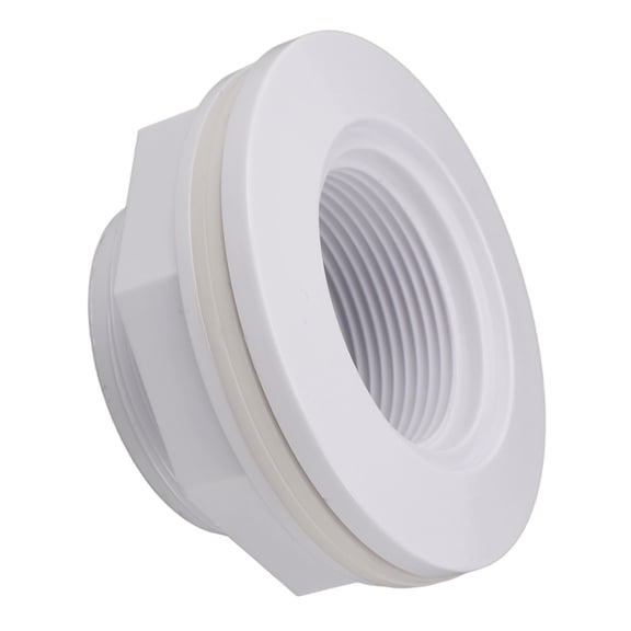 Yajisi Water Directional Flow Inlet Fitting with Locknut and Gasket, Replacement Swimming Pool Return Jet Nozzle for Hayward SP1419D, 0.72in Opening White Pool Accessory (10 inches / 25.4 cm)
