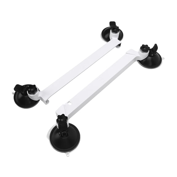Yajisi White Satellite Suction Cup Car Mount Weatherproof Compact Installation Kit for RV, Boat & Vehicle (15.75 inches / 40 cm)