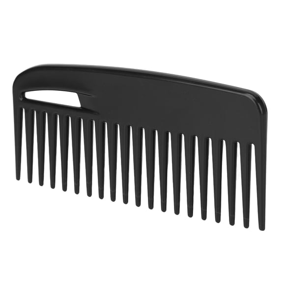 Yajisi Wide Tooth Beard Comb Multifunctional Fashionable Retro Portable Men Hair Comb for Office Travel, Perfect Grooming Tool for Thick Hair, 6.3 inches / 16.0 cm, Black