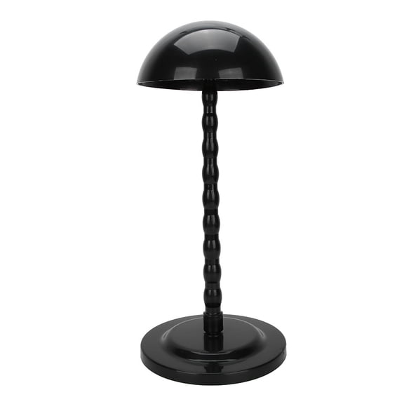 Yajisi Wig Stand Round Shape Portable Stable Hat Display for Hairdresser Barber Student Black 14.2 inches / 36 cm