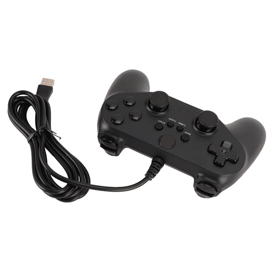 Yajisi Wired USB Gaming Controller Gamepad Joystick for PC Windows 7 8 10 11 Steam PC Simulator Dual Vibration Turbo Game Pad Plug and Play Black