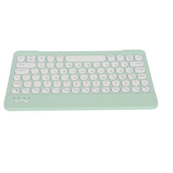 Yajisi Wireless Keyboard Stable Bluetooth Connection for Mobile Phone Tablet Laptop Accessories Compatible with IOS Android Windows Built-in Battery Green 10 inches / 25.4 cm