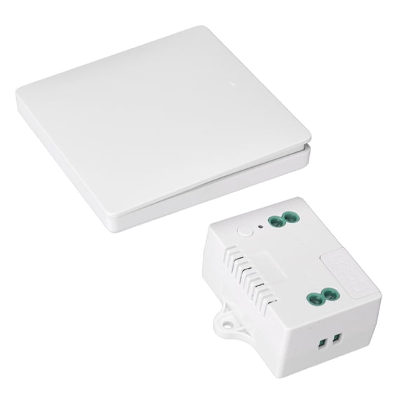 Yajisi Wireless Light Switch Receiver Kit, Self-Powered Remote Control Wall Switch for Home Lighting, 110-230V 10A Load, 433MHz 200m Range, Waterproof, No Battery Needed (4.72 inches / 12 cm)