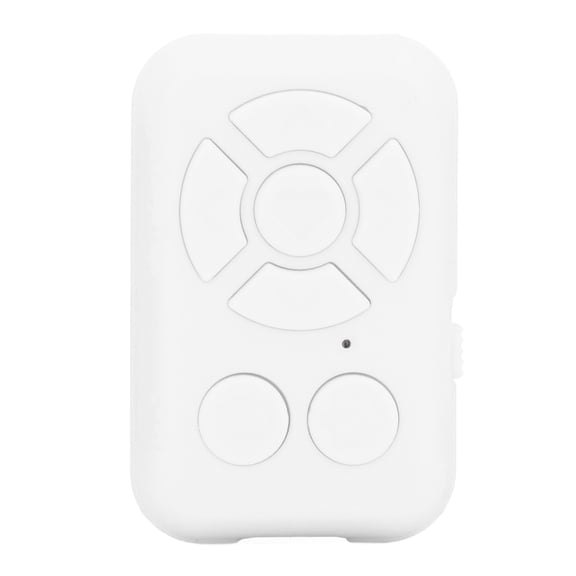 Yajisi Wireless Phone Bluetooth Remote Control and 7 Keys Media Controller for Photo Video App Control, 4.33 x 2.36 x 0.79 inches / 11.0 x 6.0 x 2.0 cm, White