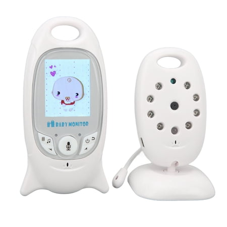 Yajisi Wireless Video Baby Monitor with Camera, 2 Inch LCD Screen, Two Way Talk, Night Vision (15 ft / 4.6 m), Lullabies, Temperature Monitor, VB601 (US Plug)