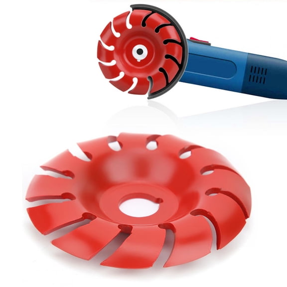 Yajisi Wood Cutting Disc Red 12 Teeth 3.5 inches / 90 mm Carving Cutter Angle Grinder Tool[cite: 1]
