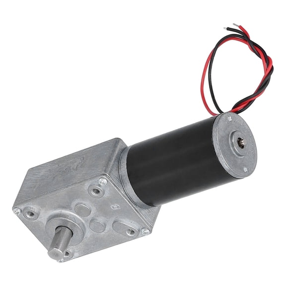 Yajisi Worm Gear Motor Self Locking Turbine Electric Die Cast Aluminum Reduction Machine 12V 80rpm