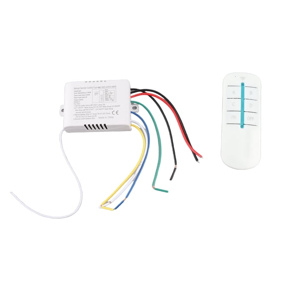 Yajisi YAM-804 4 Ways Digital Wireless Wall Remote Switch Receiver Transmitter Control Switch for Home Lighting, 5.91 x 3.94 x 1.97 inches / 15.0 x 10.0 x 5.0 cm