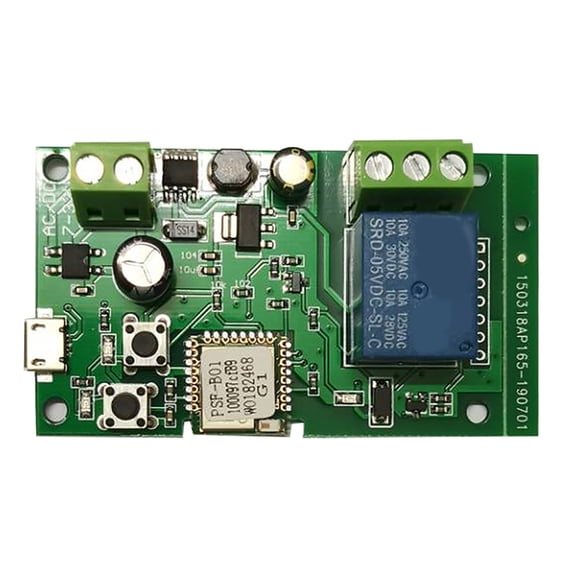 Yajisi eWeLink DC5V/7-32V 1-Channel Smart WiFi Switch Wireless Relay Module Phone Remote Timer Switch Compatible with Alexa Google Home Inching Self-Locking Automation Relay Module 3.9x2.8x1.6 Inches