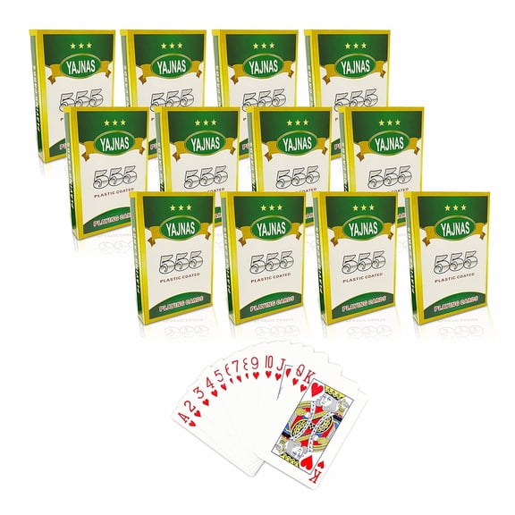 Yajnas Playing Cards Multicolour Set Of 12 | For Adult - Decks Pocker Card, Rummy Playing Card Decks | Playing Cards Are Highly Durable & Long-Lasting | Gift For Family & Friends | Playing Cards