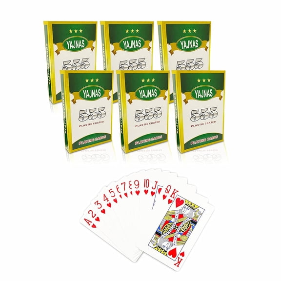 Yajnas Playing Cards Multicolour Set Of 6 | For Adult - Decks Pocker Card, Rummy Playing Card | Playing Cards Are Highly Durable & Long-Lasting | Gift For Family & Friends | Playing Cards