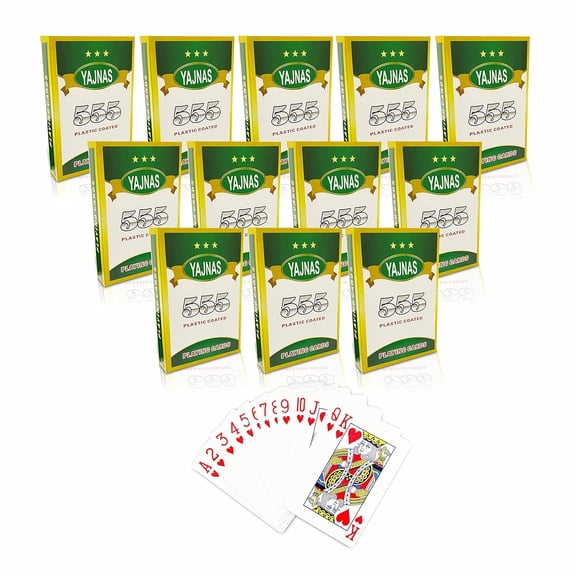 Yajnas Pocker, Rummy Decks Playing Cards Multicolour Set Of 11 | For Adult - High-Grade & Long-Lasting Poker Cards | Gift For Family & Friends | Use For Party & Game, Playing Cards