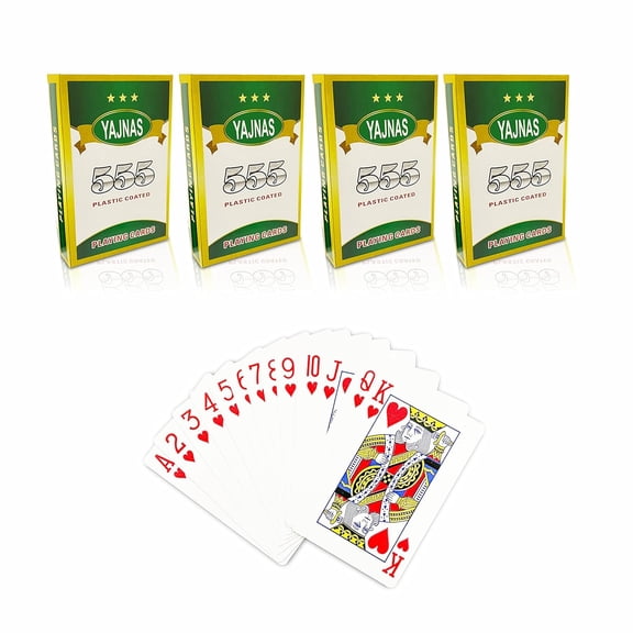 Yajnas Pocker, Rummy Decks Playing Cards Multicolour Set Of 4 | For Adult - High-Grade & Long-Lasting Poker Card | Use For Party & Game | Playing Cards
