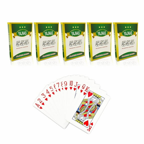 Yajnas Pocker, Rummy Decks Playing Cards Multicolour Set Of 5 | For Adult - Playing Cards Are Highly Durable & Long-Lasting | Use For Party & Game, Playing Cards