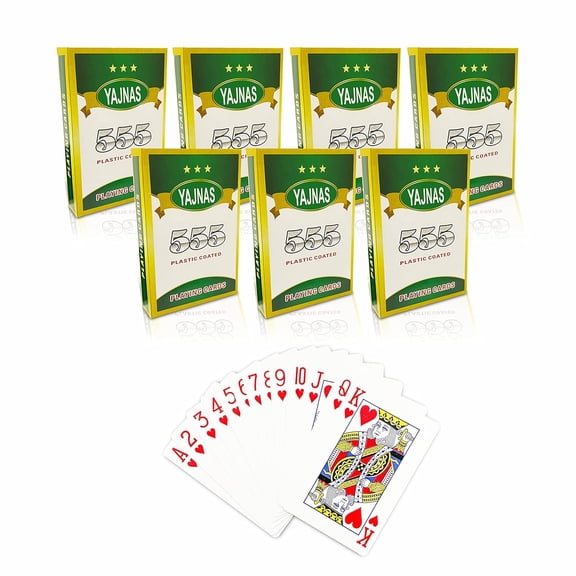 Yajnas Pocker, Rummy Decks Playing Cards Multicolour Set Of 7 | For Adult - Playing Cards Are Highly Durable & Long-Lasting | Use For Party & Game, Playing Cards