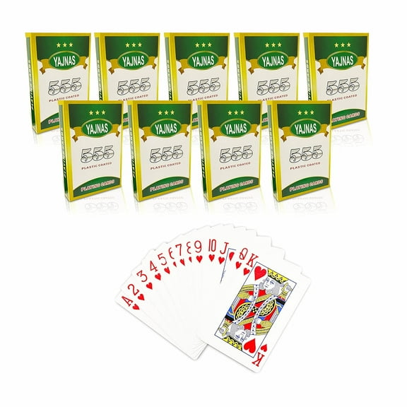 Yajnas Pocker, Rummy Decks Playing Cards Multicolour Set Of 9 | For Adult - High-Grade & Long-Lasting Poker Cards | Gift For Family & Friends | Use For Party & Game, Playing Cards