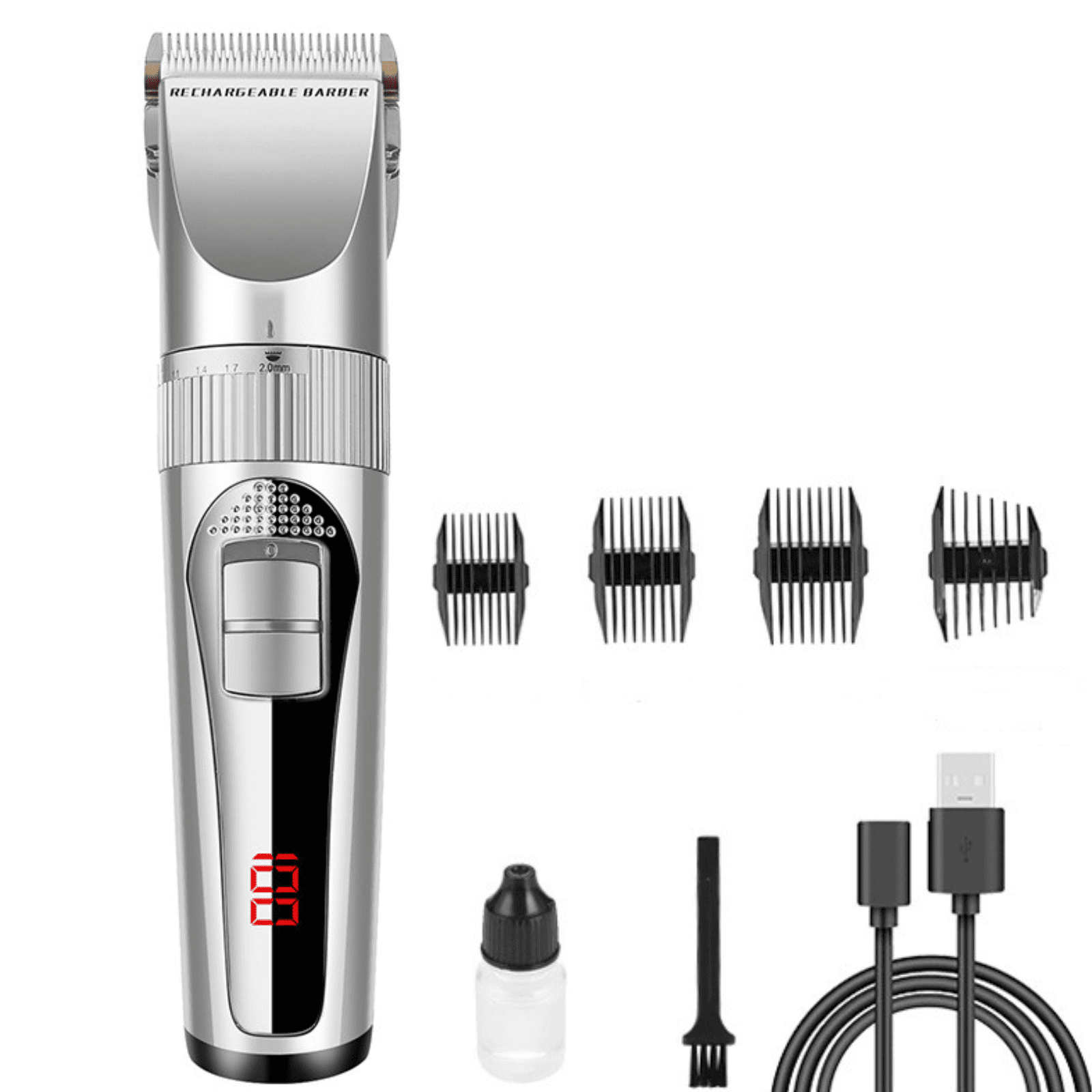 Yajuhoy Cordless Hair Clippers for Men, Barber Grooming Set