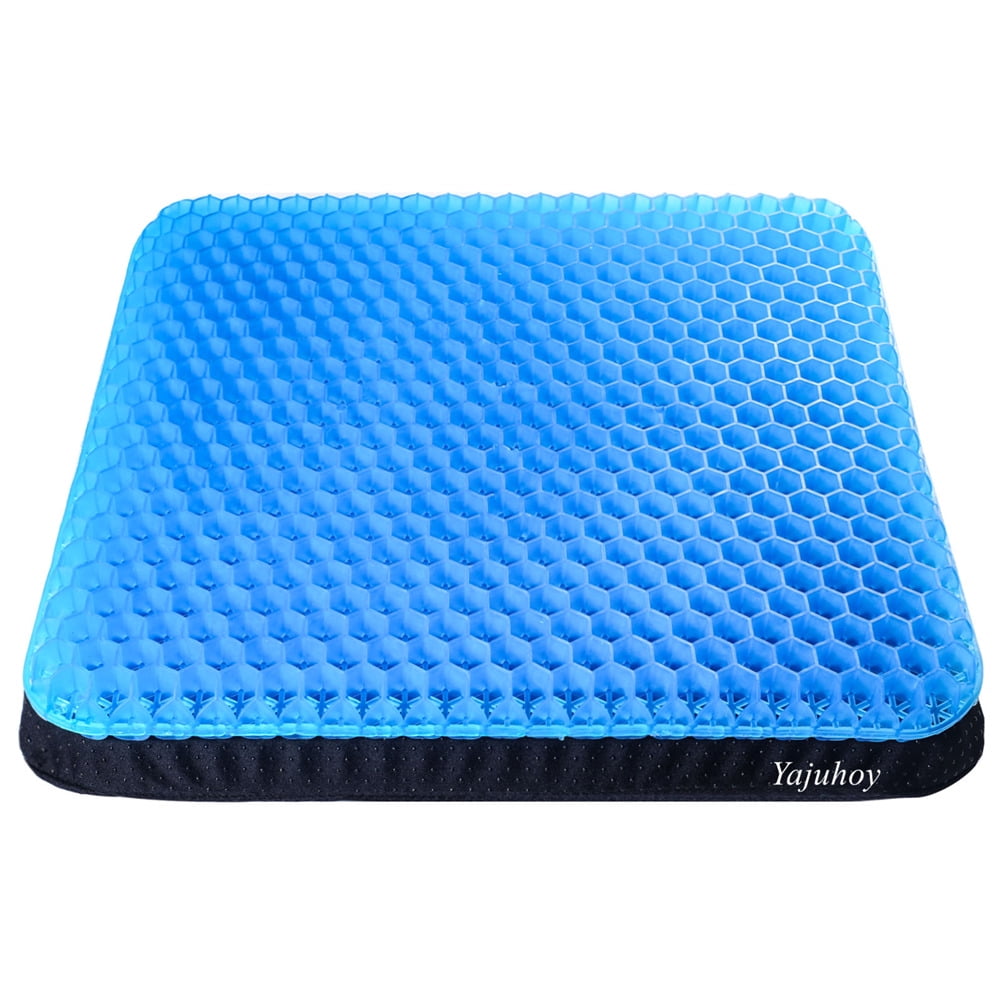 Gel Seat Cushion for Long Sitting - Portable Gel Cushion with Ergonomic  Honeycomb Design - Large Size 16 x 13 x 1.75 Gel Seat Cushions for  Pressure