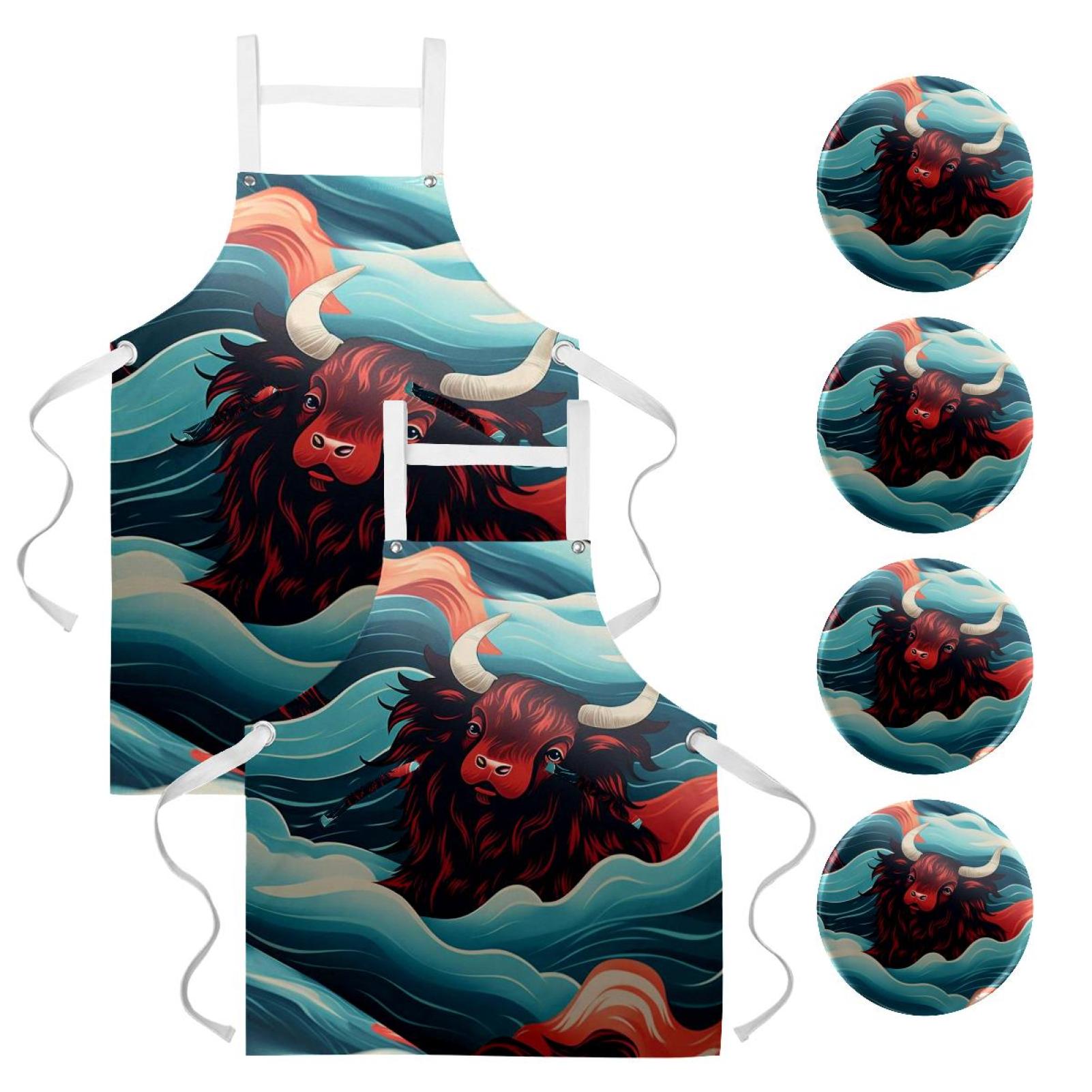 Yak 2 Pack Waterproof Photo Buttons with Pockets and Badge Pins