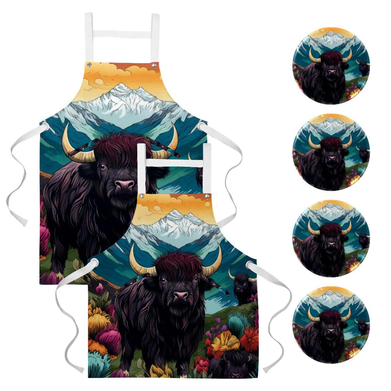 Yak 2 Pack Waterproof Round Badge Pins with Pockets and Badge Set