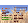 thumbnail image 1 of Yak Attack Brown Ale Advanced ALL GRAIN Beer Ingredient Kit, 1 of 4