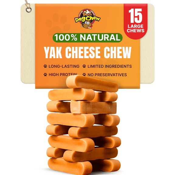 Tibetan Dog Chew Yak Cheese Dental Chew for Large Dogs, 3 lbs